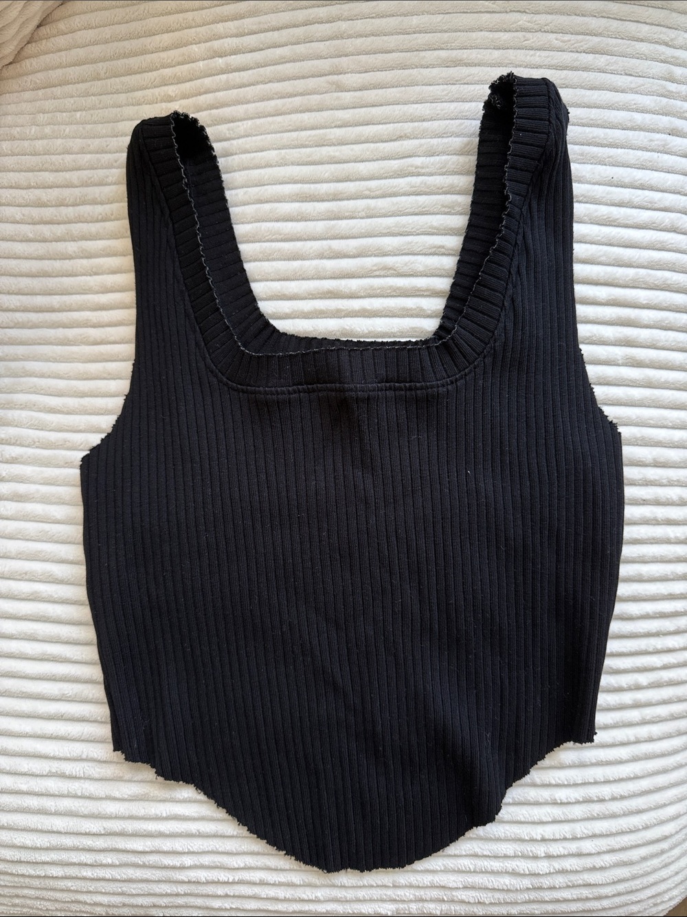 Cotton Citizen Black Ribbed Tank Top